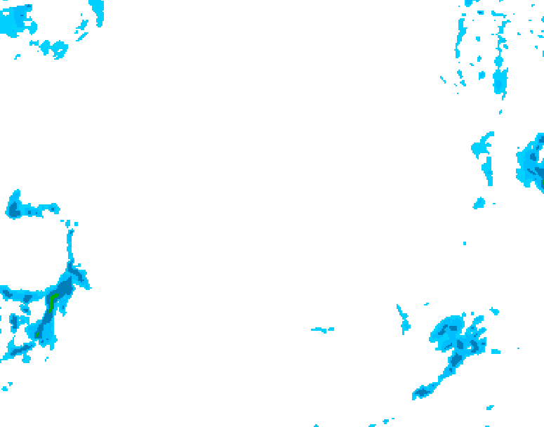 GDPS precipitation 096 hour forecast chart for Canada based on 2026/02/18 0000Z data