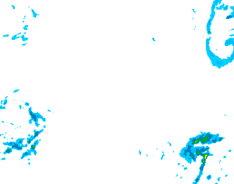 GDPS precipitation 126 hour forecast chart for Canada based on 2026/02/18 0000Z data