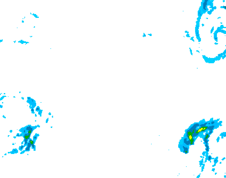 GDPS precipitation 132 hour forecast chart for Canada based on 2026/02/18 0000Z data
