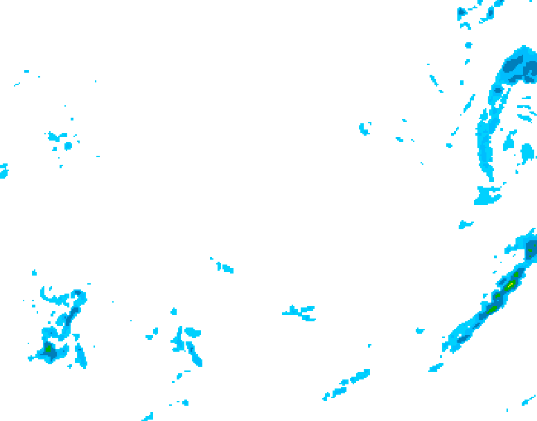 GDPS precipitation 018 hour forecast chart for Canada based on 2026/02/18 1200Z data