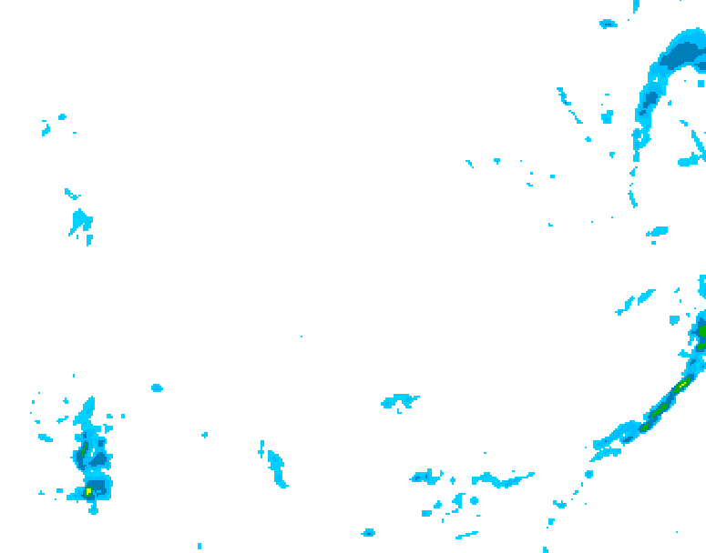 GDPS precipitation 024 hour forecast chart for Canada based on 2026/02/18 1200Z data