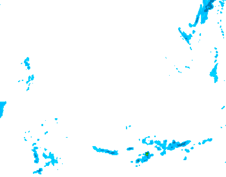 GDPS precipitation 036 hour forecast chart for Canada based on 2026/02/18 1200Z data