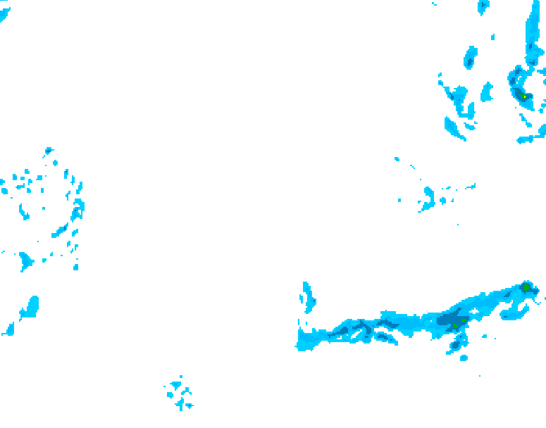 GDPS precipitation 054 hour forecast chart for Canada based on 2026/02/18 1200Z data