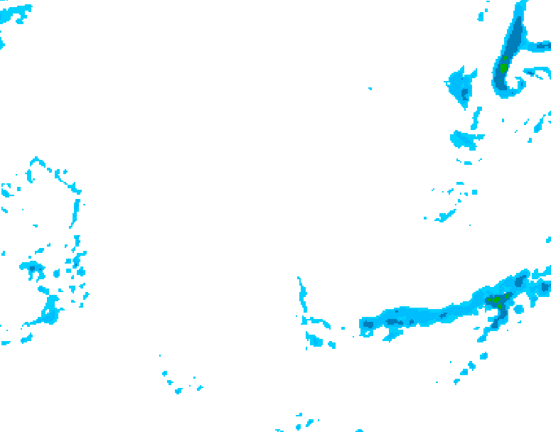 GDPS precipitation 060 hour forecast chart for Canada based on 2026/02/18 1200Z data