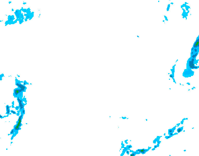 GDPS precipitation 090 hour forecast chart for Canada based on 2026/02/18 1200Z data