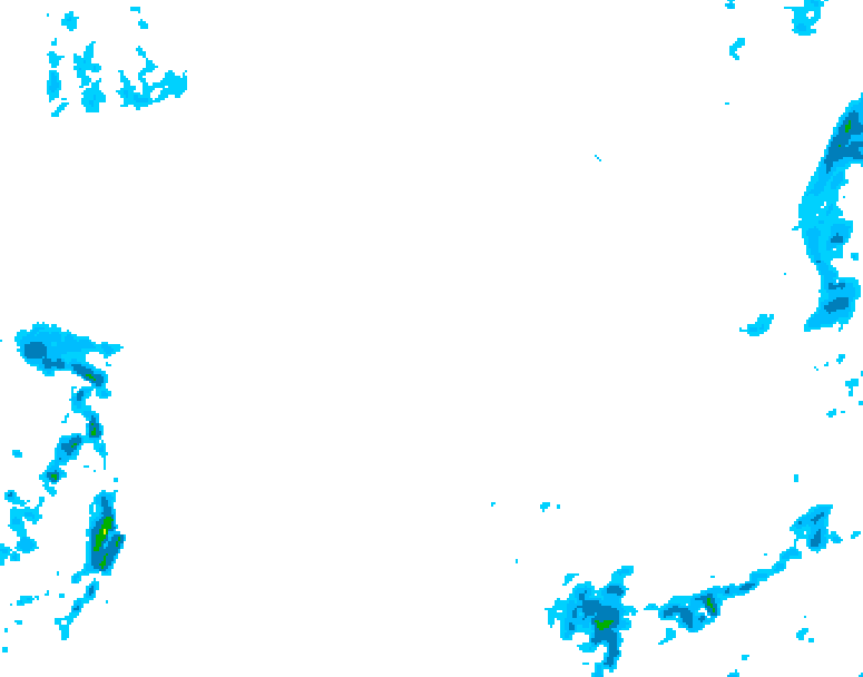GDPS precipitation 096 hour forecast chart for Canada based on 2026/02/18 1200Z data