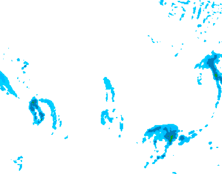 GDPS precipitation 222 hour forecast chart for Canada based on 2026/02/18 1200Z data