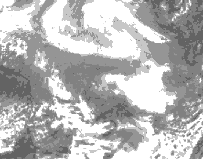 GDPS total cloud 186 hour forecast chart for Canada based on 2026/02/18 0000Z data