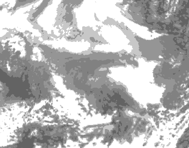 GDPS total cloud 192 hour forecast chart for Canada based on 2026/02/18 0000Z data