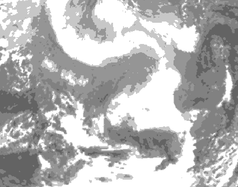 GDPS total cloud 168 hour forecast chart for Canada based on 2026/02/18 1200Z data