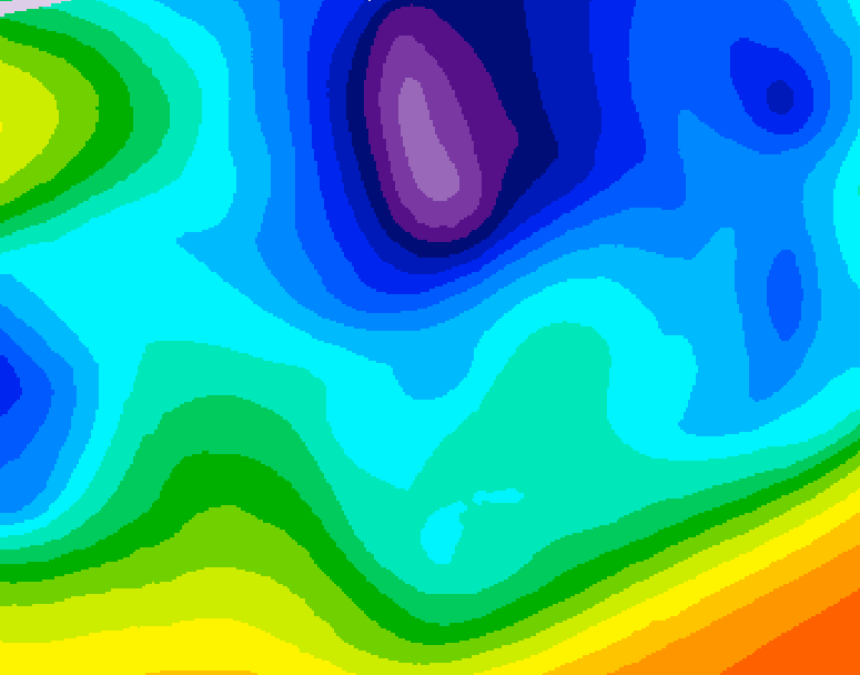 GDPS 500 millibar geopotential height 072 hour forecast chart for Canada based on 2026/02/19 0000Z data