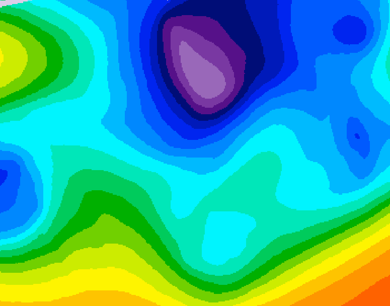 GDPS 500 millibar geopotential height 078 hour forecast chart for Canada based on 2026/02/19 0000Z data