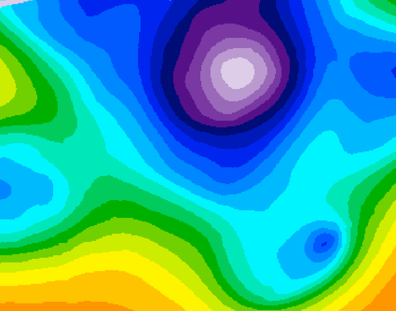 GDPS 500 millibar geopotential height 108 hour forecast chart for Canada based on 2026/02/19 0000Z data