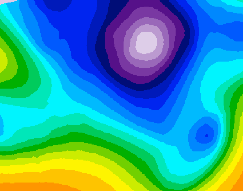 GDPS 500 millibar geopotential height 120 hour forecast chart for Canada based on 2026/02/19 0000Z data