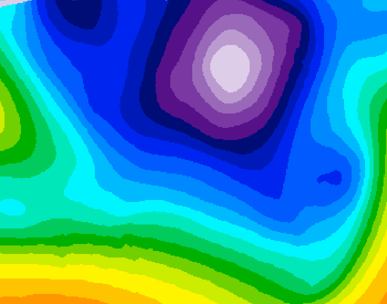 GDPS 500 millibar geopotential height 132 hour forecast chart for Canada based on 2026/02/19 0000Z data