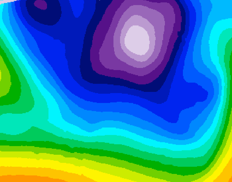 GDPS 500 millibar geopotential height 138 hour forecast chart for Canada based on 2026/02/19 0000Z data