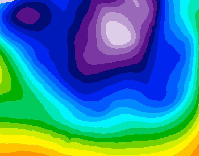 GDPS 500 millibar geopotential height 150 hour forecast chart for Canada based on 2026/02/19 0000Z data