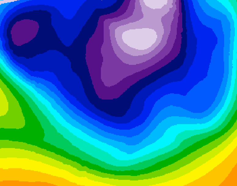 GDPS 500 millibar geopotential height 162 hour forecast chart for Canada based on 2026/02/19 0000Z data