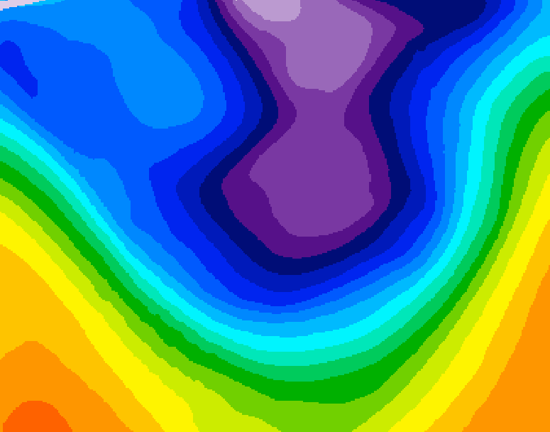 GDPS 500 millibar geopotential height 204 hour forecast chart for Canada based on 2026/02/19 0000Z data
