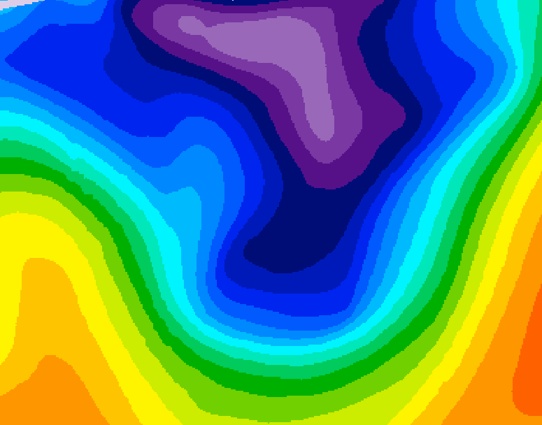 GDPS 500 millibar geopotential height 228 hour forecast chart for Canada based on 2026/02/19 0000Z data