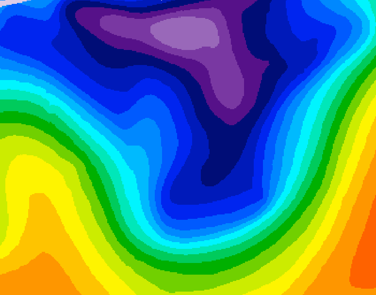 GDPS 500 millibar geopotential height 234 hour forecast chart for Canada based on 2026/02/19 0000Z data