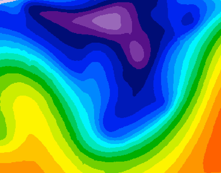 GDPS 500 millibar geopotential height 240 hour forecast chart for Canada based on 2026/02/19 0000Z data