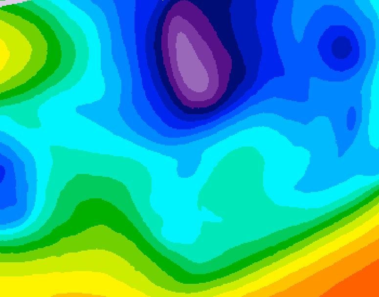 GDPS 500 millibar geopotential height 060 hour forecast chart for Canada based on 2026/02/19 1200Z data