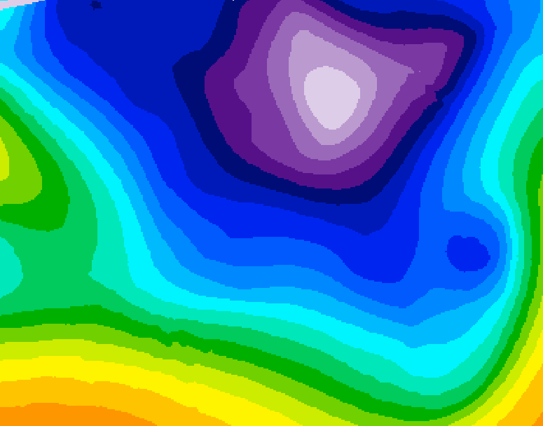 GDPS 500 millibar geopotential height 120 hour forecast chart for Canada based on 2026/02/19 1200Z data