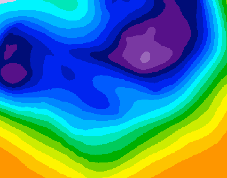GDPS 500 millibar geopotential height 228 hour forecast chart for Canada based on 2026/02/19 1200Z data
