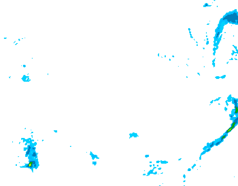 GDPS precipitation 012 hour forecast chart for Canada based on 2026/02/19 0000Z data