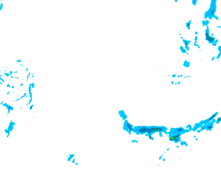 GDPS precipitation 042 hour forecast chart for Canada based on 2026/02/19 0000Z data