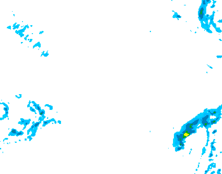 GDPS precipitation 096 hour forecast chart for Canada based on 2026/02/19 1200Z data