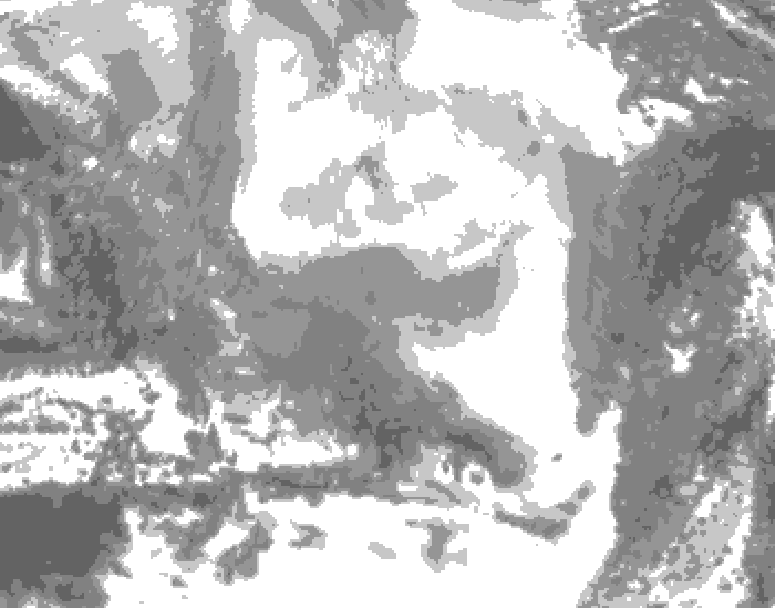 GDPS total cloud 144 hour forecast chart for Canada based on 2026/02/19 0000Z data