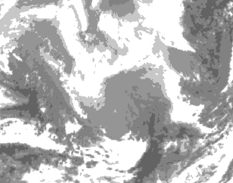 GDPS total cloud 168 hour forecast chart for Canada based on 2026/02/19 0000Z data