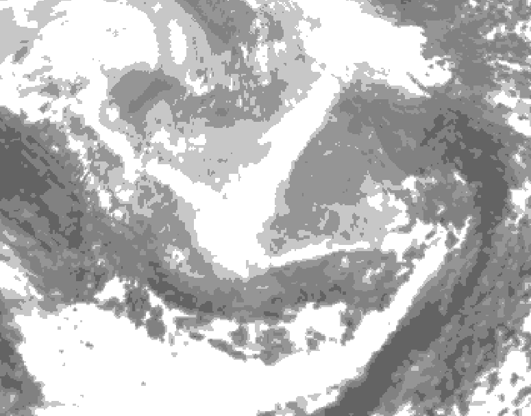 GDPS total cloud 204 hour forecast chart for Canada based on 2026/02/19 0000Z data