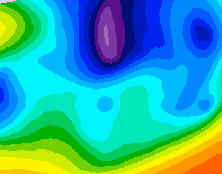 GDPS 500 millibar geopotential height 042 hour forecast chart for Canada based on 2026/02/20 0000Z data