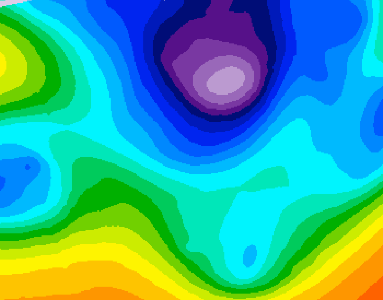 GDPS 500 millibar geopotential height 066 hour forecast chart for Canada based on 2026/02/20 0000Z data