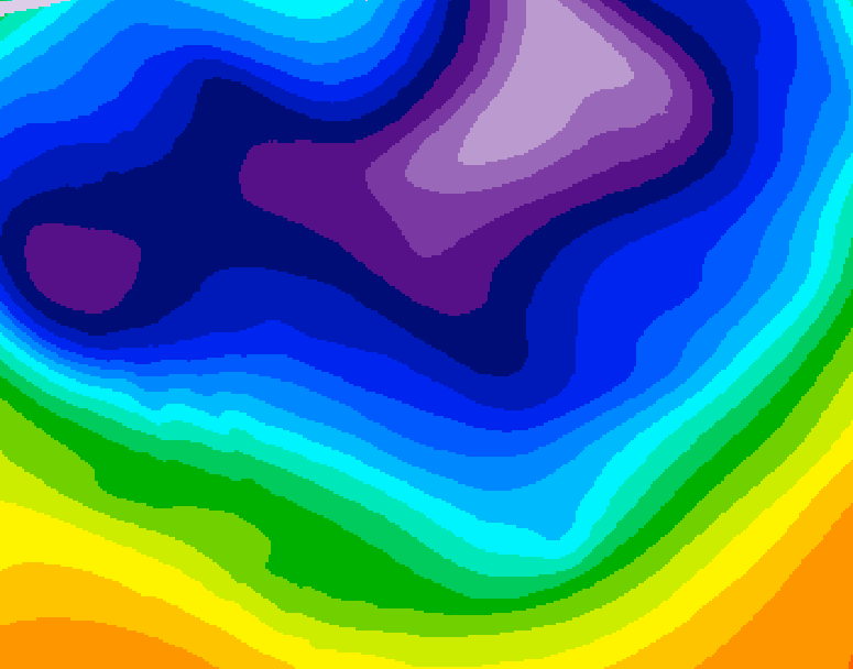 GDPS 500 millibar geopotential height 156 hour forecast chart for Canada based on 2026/02/20 0000Z data