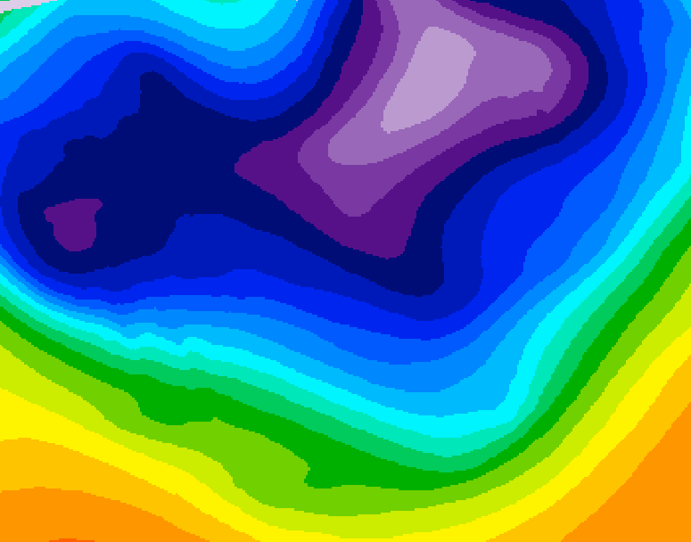 GDPS 500 millibar geopotential height 162 hour forecast chart for Canada based on 2026/02/20 0000Z data