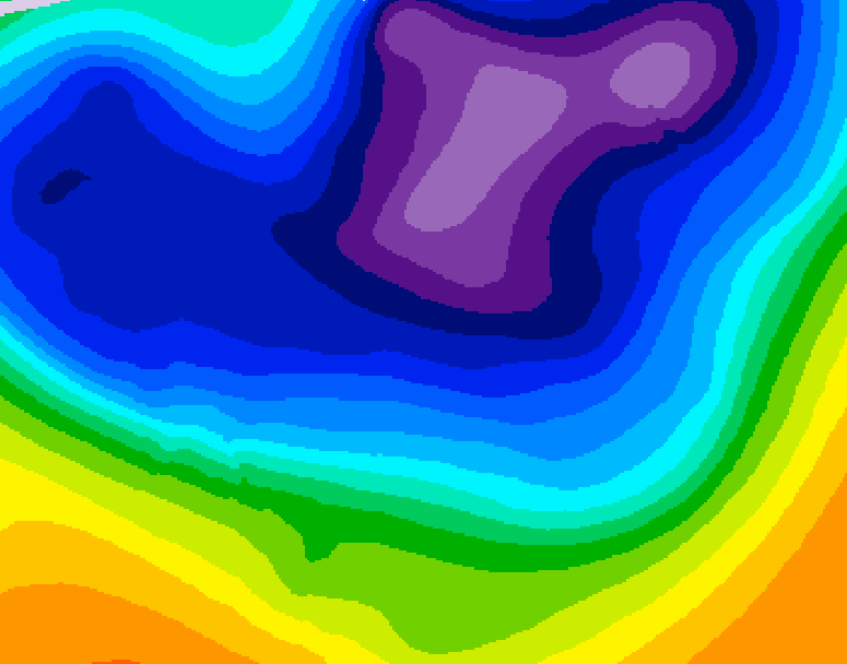 GDPS 500 millibar geopotential height 174 hour forecast chart for Canada based on 2026/02/20 0000Z data