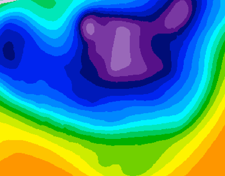 GDPS 500 millibar geopotential height 186 hour forecast chart for Canada based on 2026/02/20 0000Z data