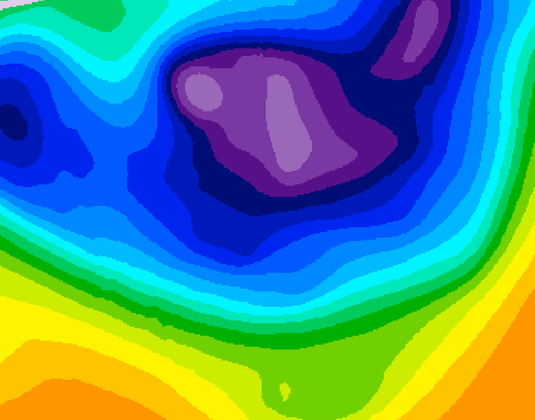 GDPS 500 millibar geopotential height 192 hour forecast chart for Canada based on 2026/02/20 0000Z data