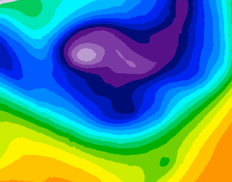 GDPS 500 millibar geopotential height 204 hour forecast chart for Canada based on 2026/02/20 0000Z data