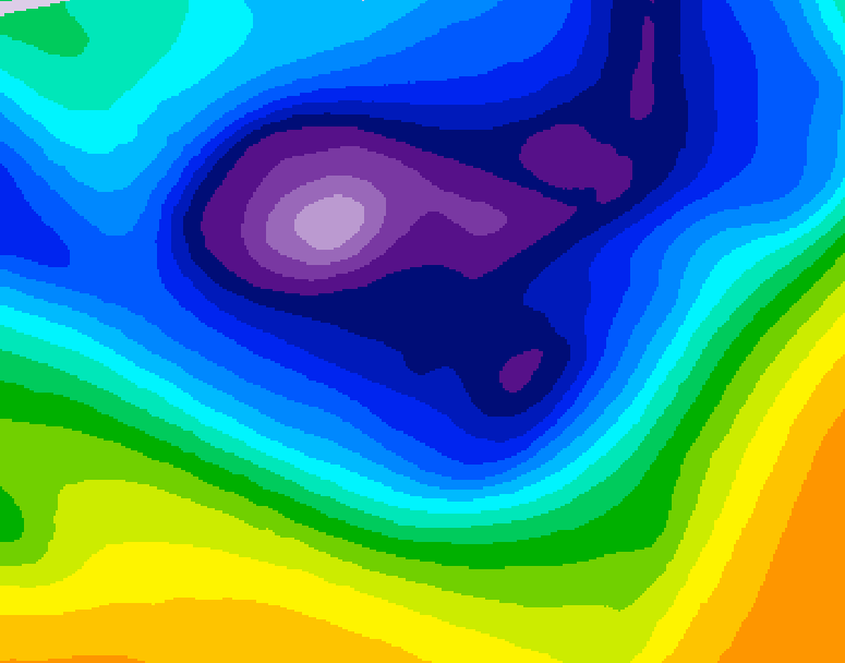 GDPS 500 millibar geopotential height 216 hour forecast chart for Canada based on 2026/02/20 0000Z data