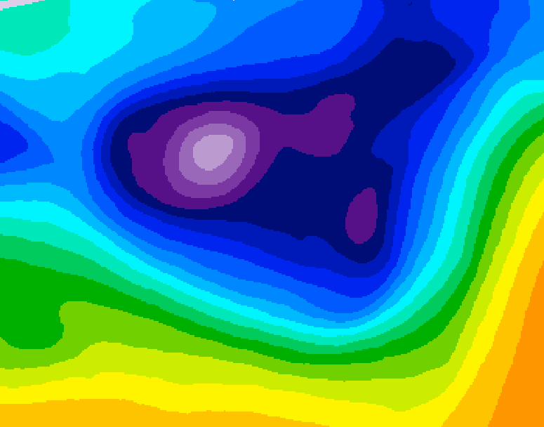 GDPS 500 millibar geopotential height 228 hour forecast chart for Canada based on 2026/02/20 0000Z data