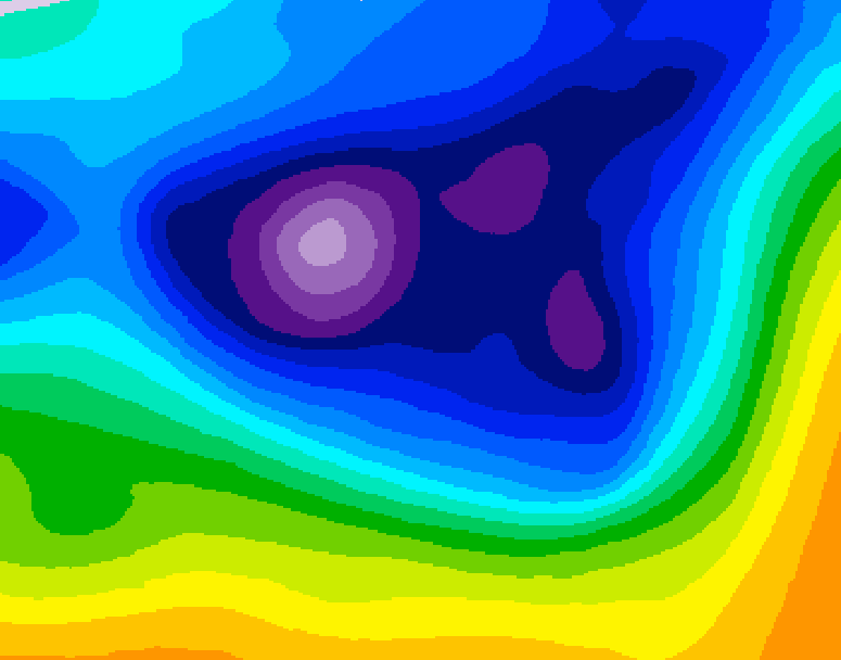 GDPS 500 millibar geopotential height 234 hour forecast chart for Canada based on 2026/02/20 0000Z data