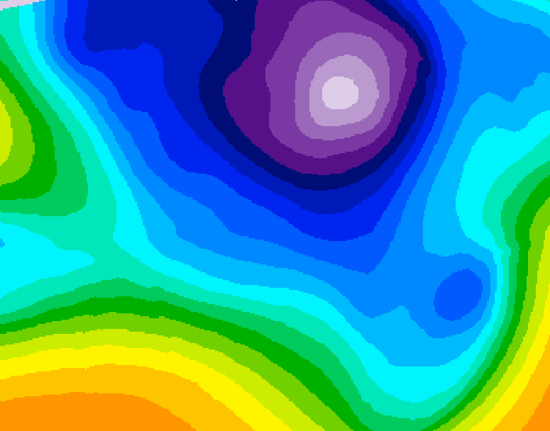 GDPS 500 millibar geopotential height 084 hour forecast chart for Canada based on 2026/02/20 1200Z data