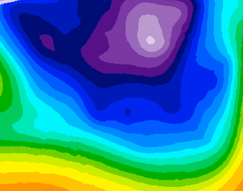 GDPS 500 millibar geopotential height 108 hour forecast chart for Canada based on 2026/02/20 1200Z data