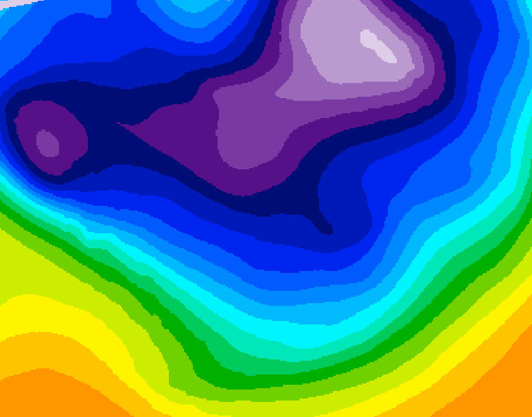 GDPS 500 millibar geopotential height 144 hour forecast chart for Canada based on 2026/02/20 1200Z data