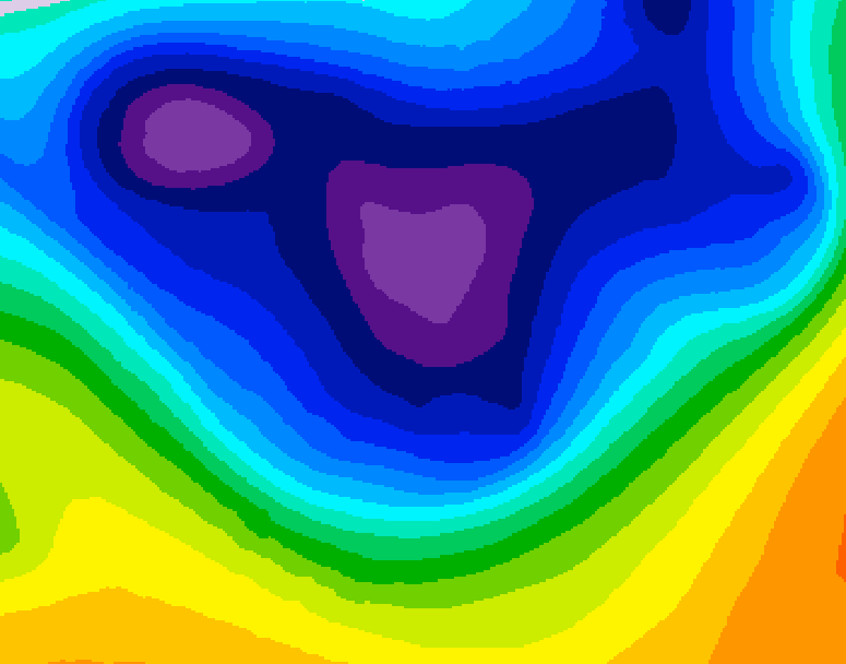 GDPS 500 millibar geopotential height 204 hour forecast chart for Canada based on 2026/02/20 1200Z data
